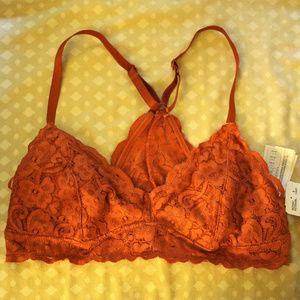 Cute Lace Boho Rustic Orangey Bralette